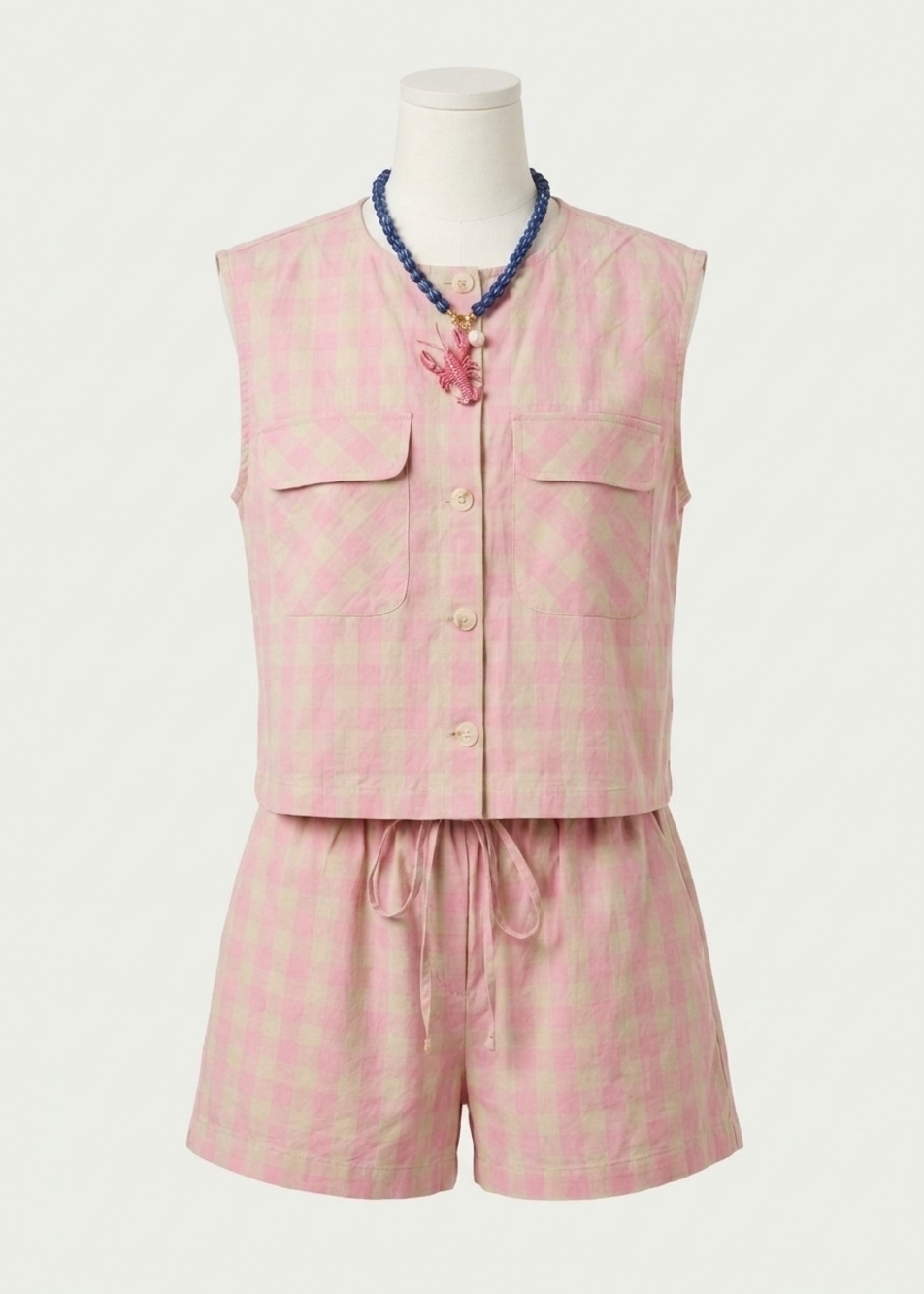 NEW FRNCH aurora vest in pink